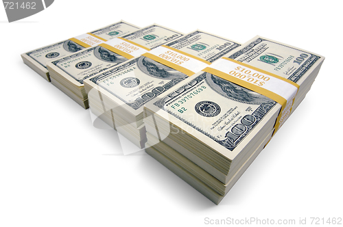 Image of Stacks of One Hundred Dollar Bills