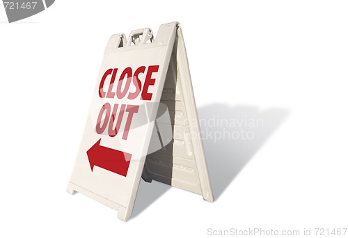 Image of Close Out Tent Sign