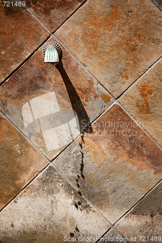 Image of Stone Wall Fountain Abstract