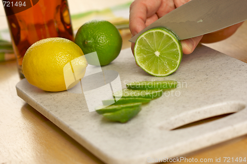 Image of Slicing a Lime