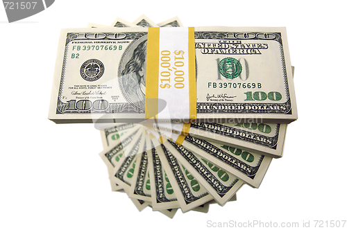 Image of Stacks of One Hundred Dollar Bills