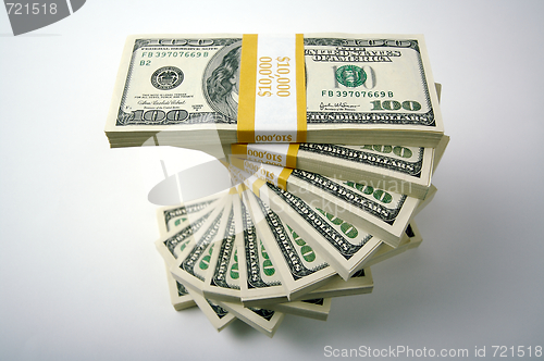 Image of Stacks of One Hundred Dollar Bills