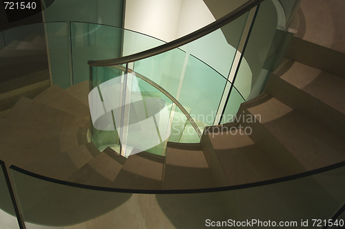 Image of Majestic Spiral Staircase Abstract