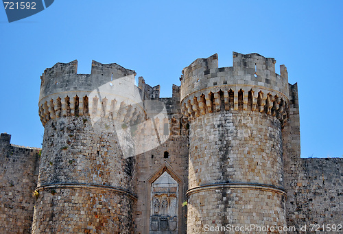 Image of Medieval fortress of Rhodes.