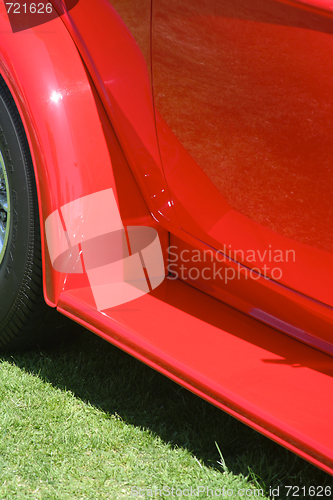 Image of Red Vintage Car