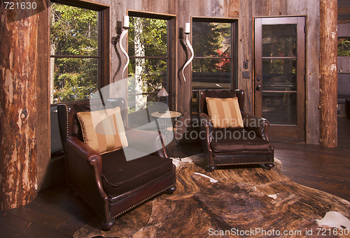 Image of Rustic Reading Room in Rural Setting