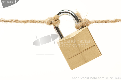 Image of Poor Security Lock Isolated