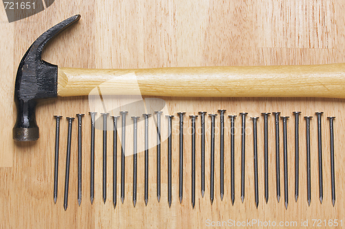 Image of Hammer and Nails Abstract