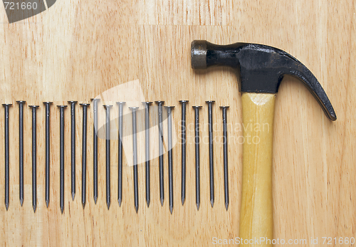 Image of Hammer and Nails Abstract