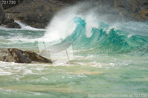 Image of Crashing Wave on the Na Pali Coast