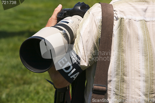Image of Media Photographer on the Course