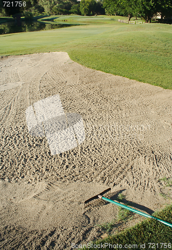 Image of Abstract of Golf Course Bunker
