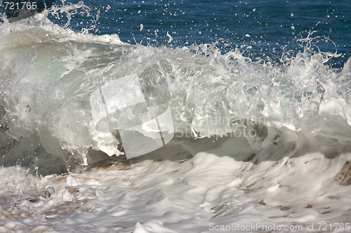 Image of Dramatic Shorebreak Wave