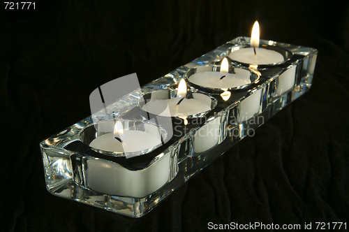 Image of Candles In A Row