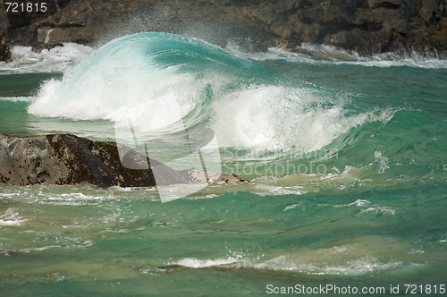 Image of Crashing Wave on the Na Pali Coast