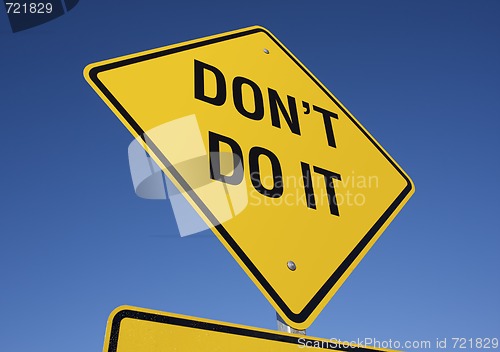 Image of Yellow Road Sign