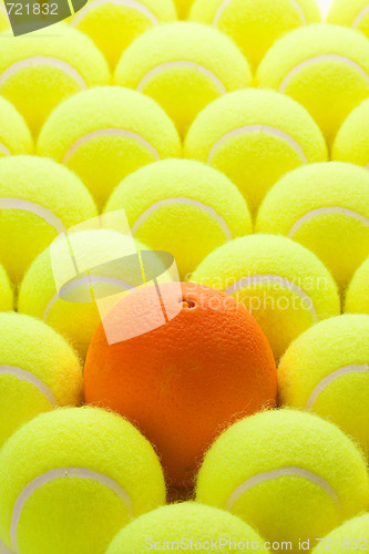 Image of Group of Tennis Balls