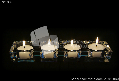 Image of Candles In A Row