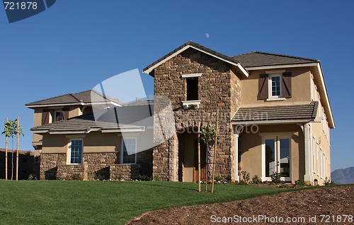 Image of Modern Home in Rural Setting.