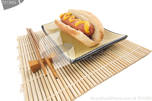 Image of Hot Dog and Chopsticks