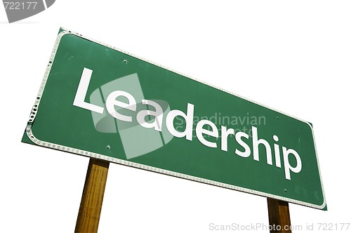 Image of Leadership Road Sign with Clipping Path