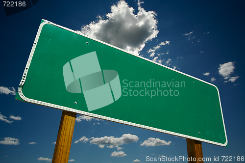 Image of Blank Road Sign