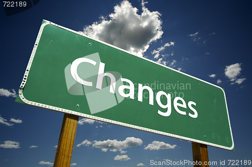 Image of Changes Road Sign