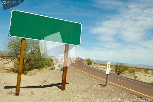 Image of Blank Road Sign