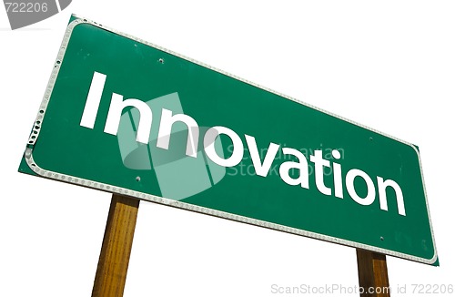 Image of Innovation Road Sign with Clipping Path