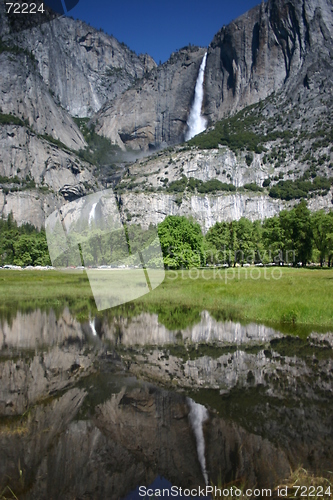 Image of Yosemite Falls Reflection