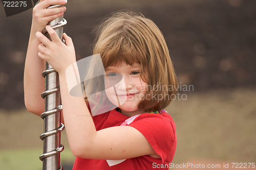Image of Adorable Young Girl at the Park