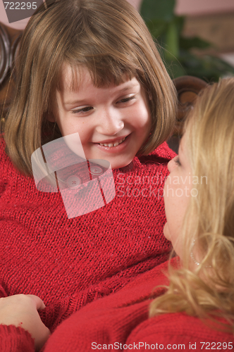 Image of Young Mother and Daughter