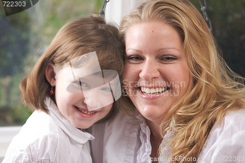 Image of Young Mother and Daughter