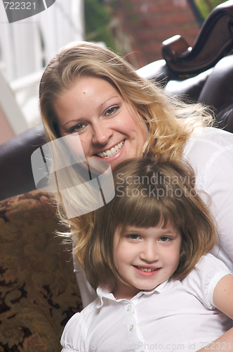 Image of Young Mother and Daughter
