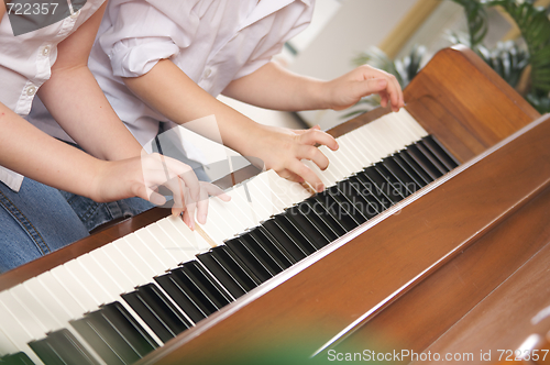 Image of Children Playing the Piano