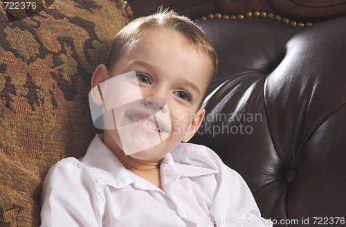 Image of Adorable Young Boy Smiles