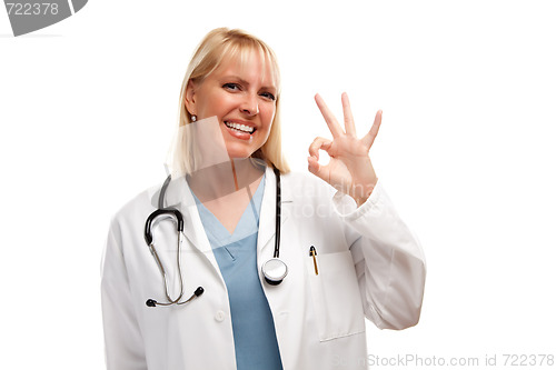 Image of Friendly Female Blonde Doctor
