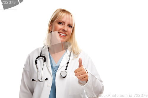 Image of Friendly Female Blonde Doctor