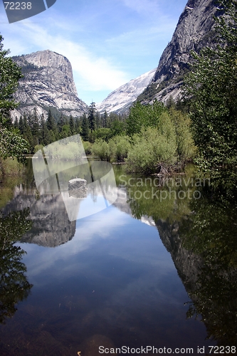 Image of Mirror Lake Reflection in Yosemite