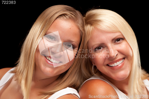 Image of Two Beautiful Smiling Sisters Portrait