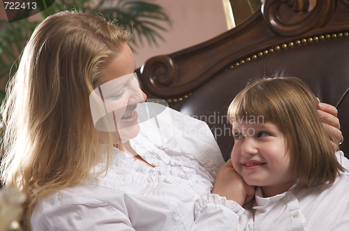 Image of Young Mother and Daughter