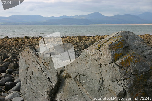 Image of beach view stone