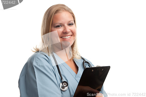 Image of Friendly Female Blonde Doctor