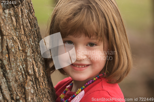 Image of Adorable Young Girl at the Park