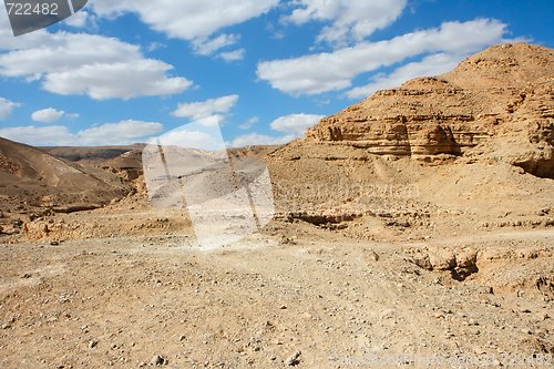 Image of Scenic desert landscape in Shekhoret Canyon near Eilat, Israel