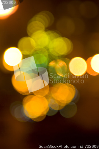 Image of Christmas background with glowing lights