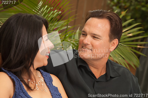 Image of Attractive Hispanic and Caucasian Couple