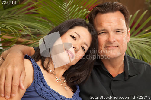 Image of Attractive Hispanic and Caucasian Couple