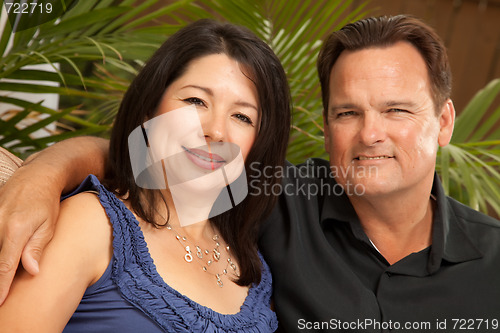 Image of Attractive Hispanic and Caucasian Couple