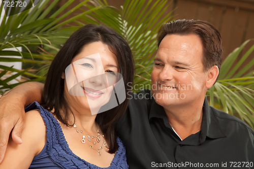 Image of Attractive Hispanic and Caucasian Couple